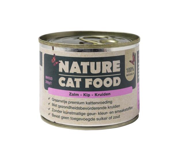 Nature Cat Food Zalm, Kip & Kruiden (100% natuurlijk)